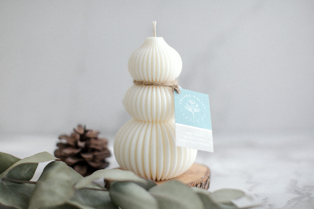 Bauble Tree - Natural Soy Wax Pillar Candle