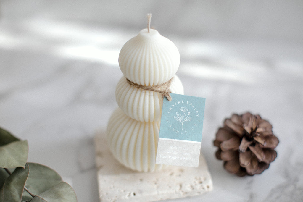 Bauble Tree - Natural Soy Wax Pillar Candle