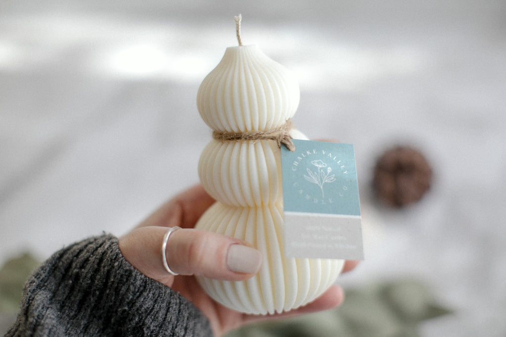Bauble Tree - Natural Soy Wax Pillar Candle