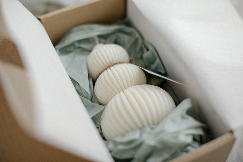 Bauble Tree - Natural Soy Wax Pillar Candle