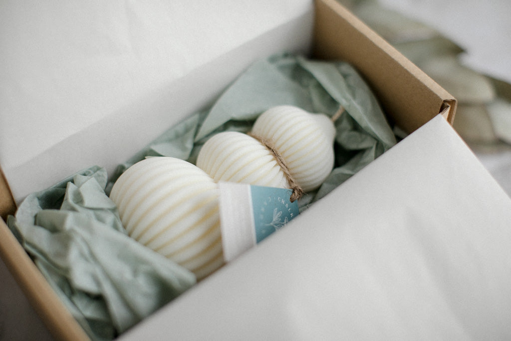 Bauble Tree - Natural Soy Wax Pillar Candle