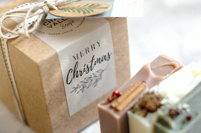 Christmas Soap Trio + Dish
