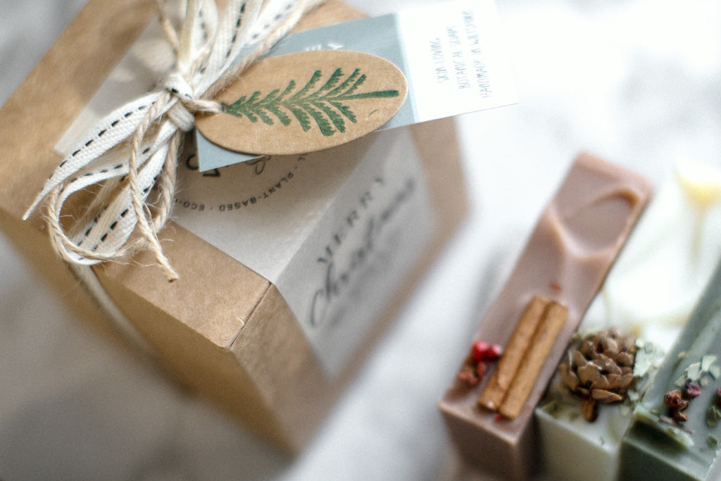 Christmas Soap Trio + Dish