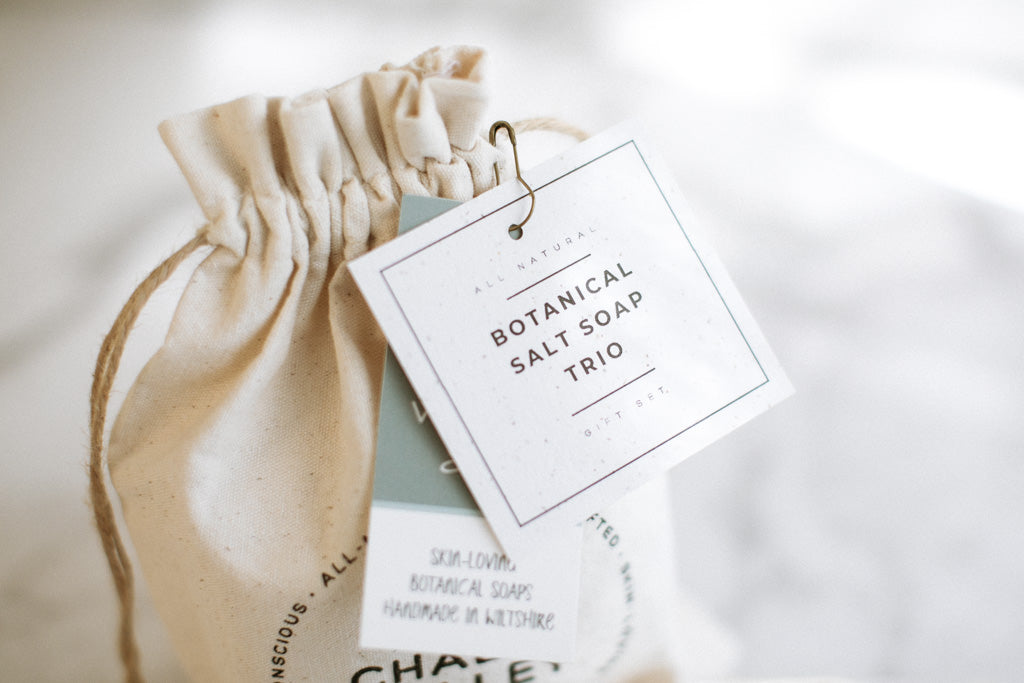Salt Soap Trio + Cotton Bag