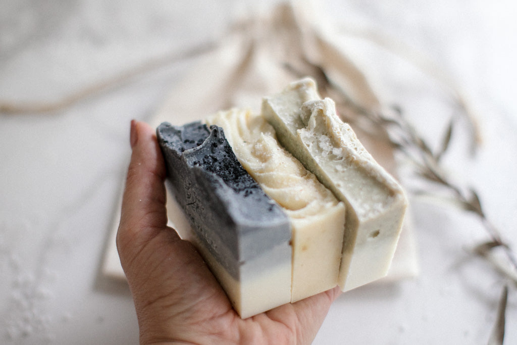 Salt Soap Trio + Cotton Bag