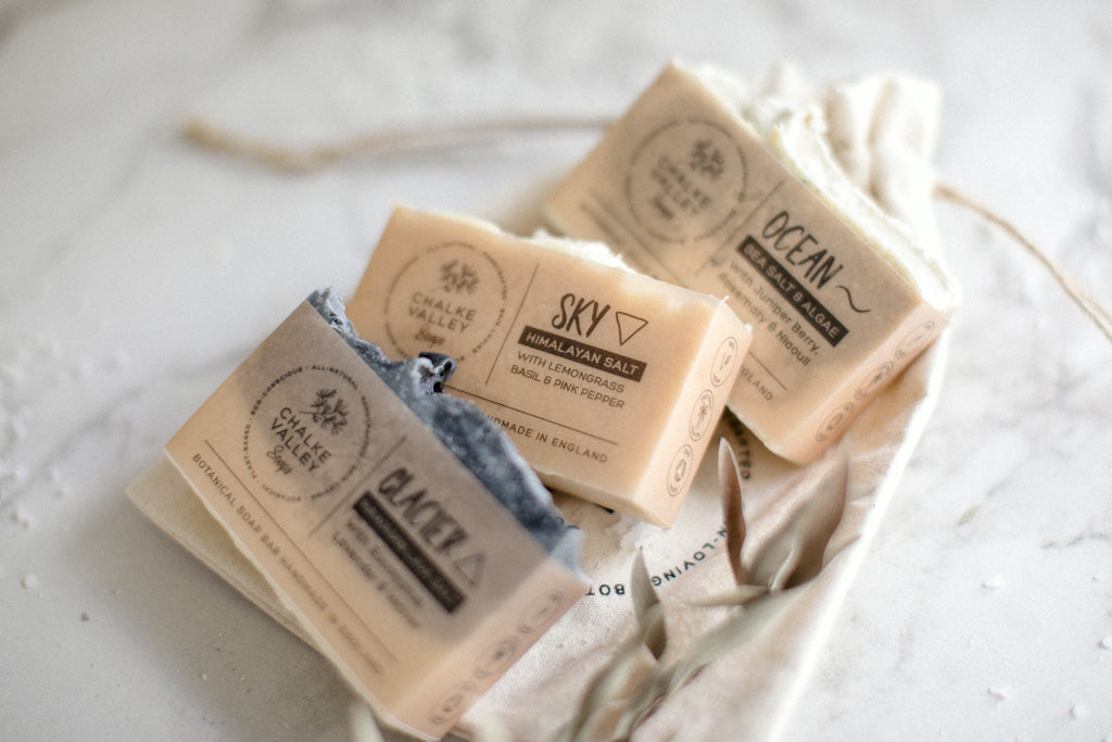 Salt Soap Trio + Cotton Bag