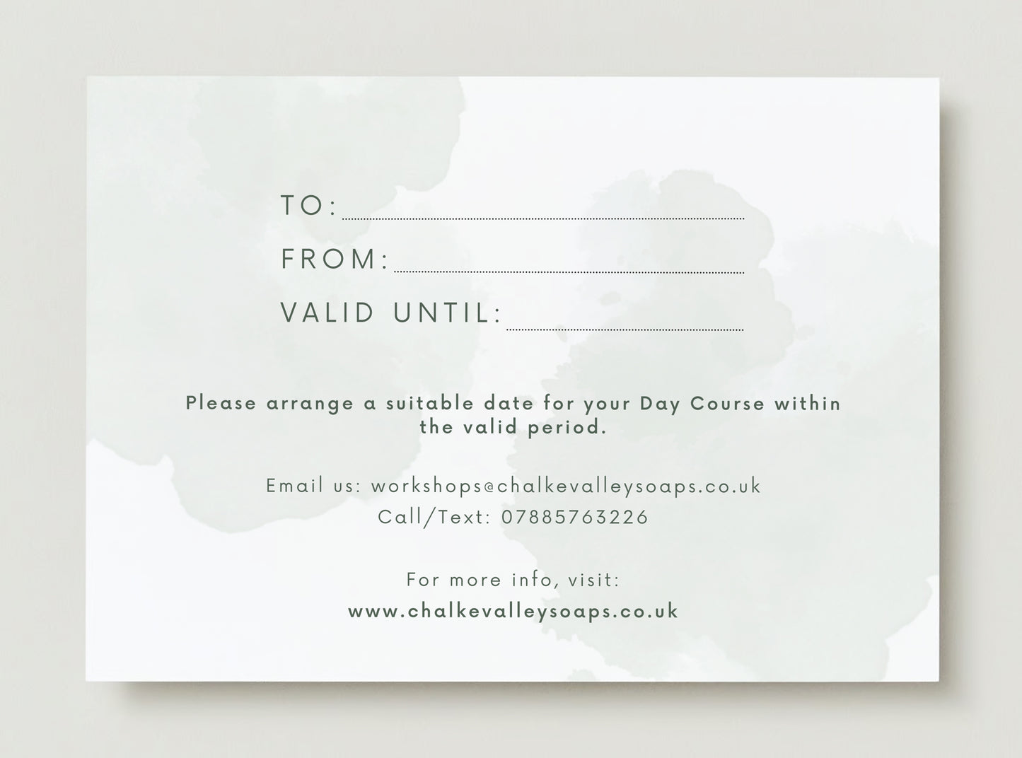Private Course Gift Voucher
