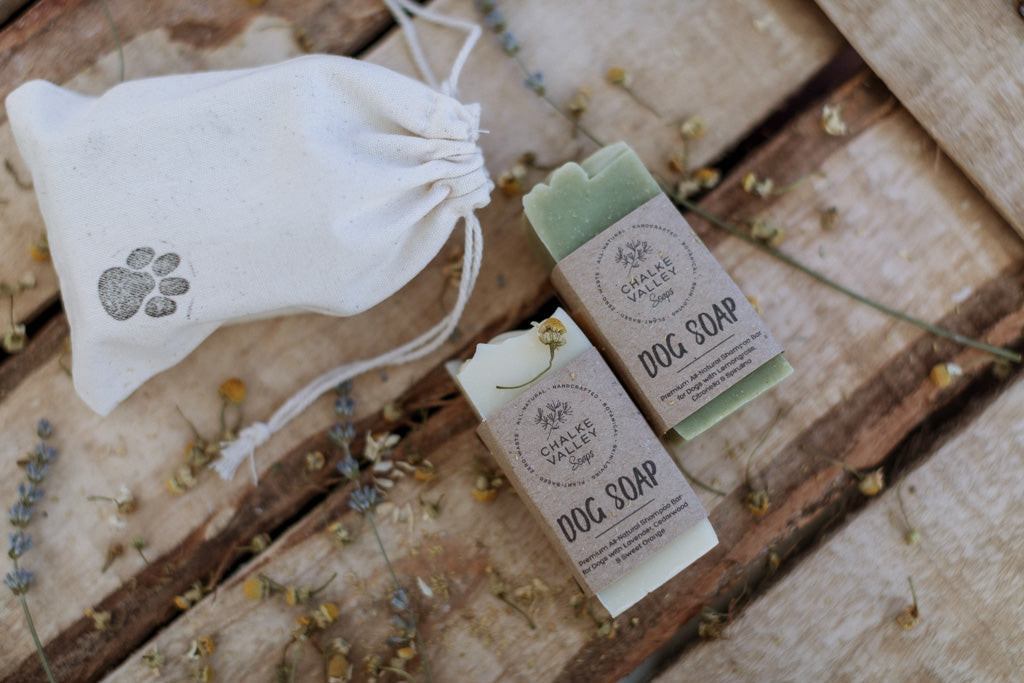 Dog Soap Duo in Canvas Pouch