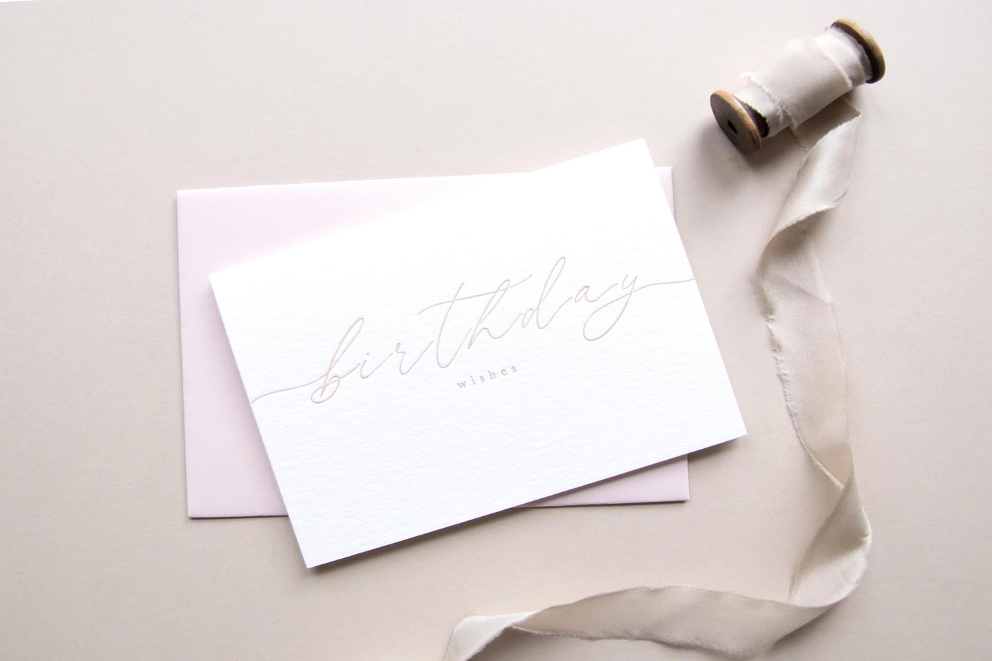 'Birthday Wishes' Greeting Card - Pink