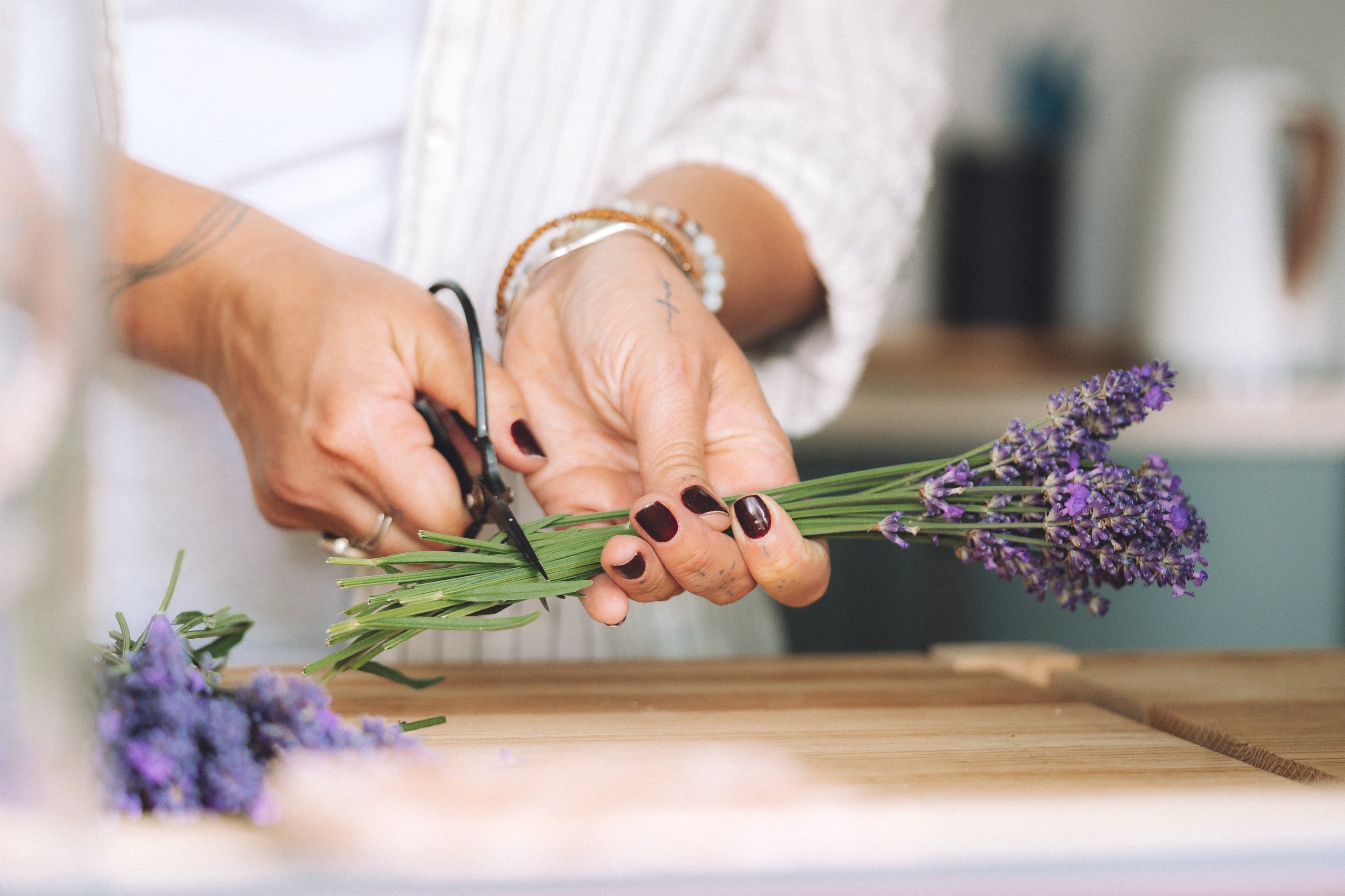 Learn to prepare organic home grown botanicals with Chalke Valley Soap