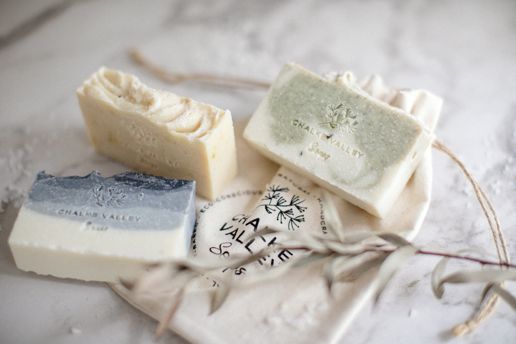 Salt Soap Trio + Cotton Bag