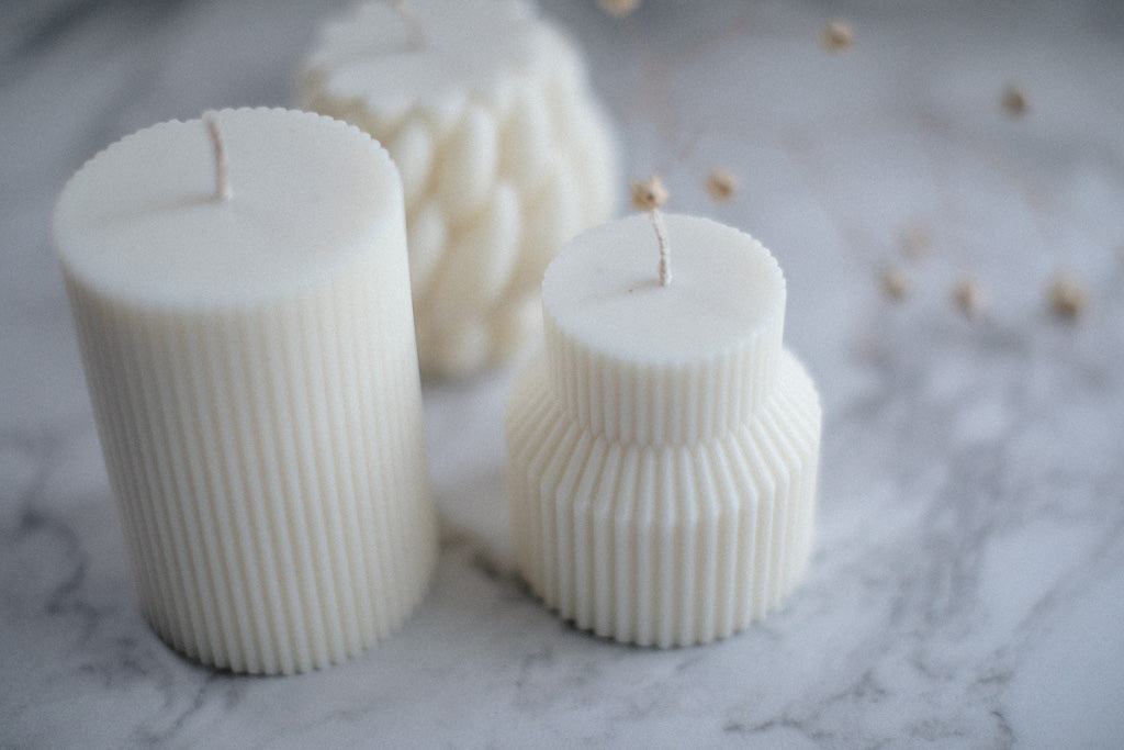 Avalon - Ribbed Pillar Candle