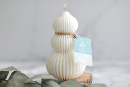 Bauble Tree - Natural Soy Wax Pillar Candle