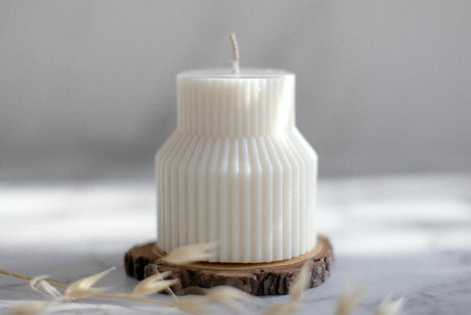 Yukon - Ribbed Pillar Candle