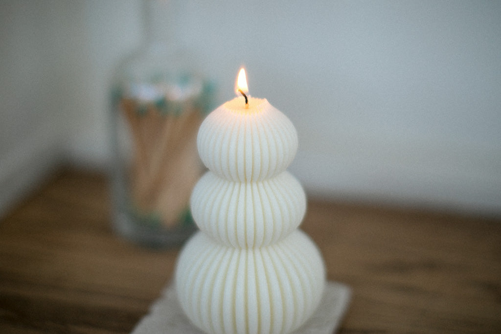 Bauble Tree - Natural Soy Wax Pillar Candle