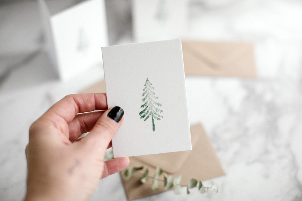 Small Christmas Card - Pine Tree