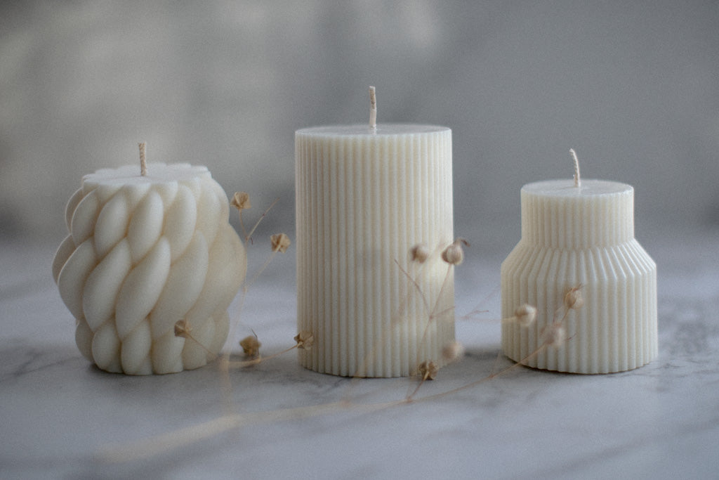 Avalon - Ribbed Pillar Candle