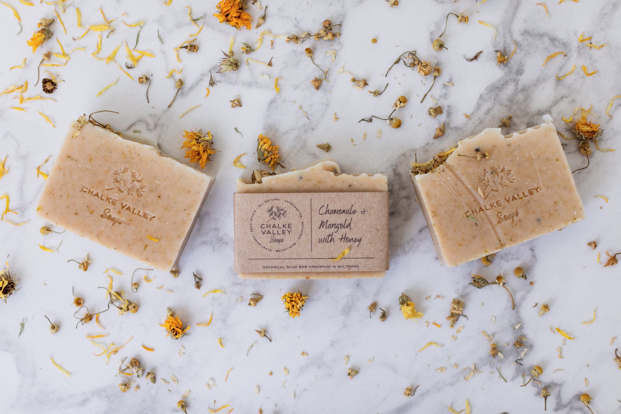 Luxurious natural soap bars - Honey Meadow - by Chalke Valley Soaps