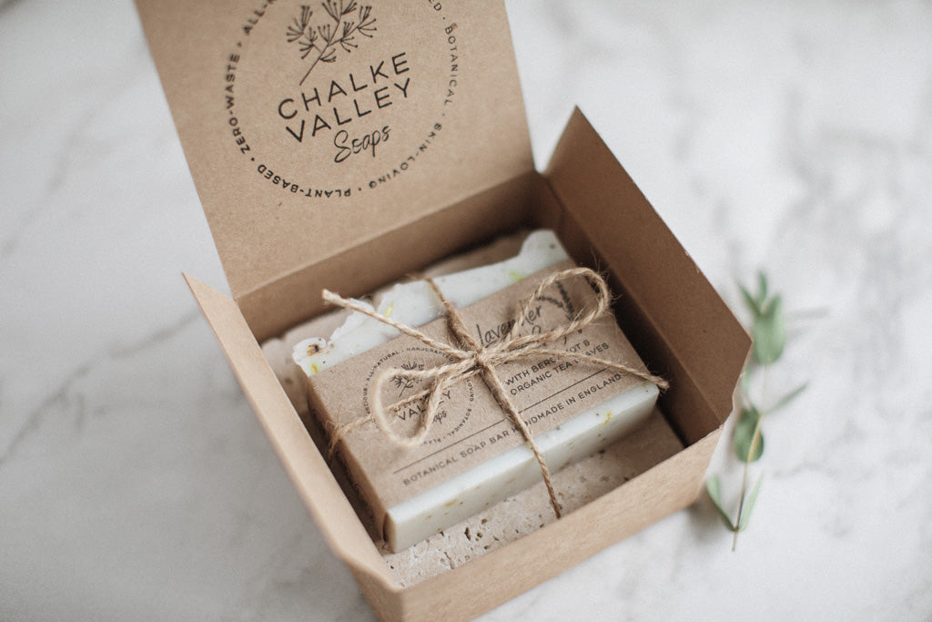 Botanical Soap + Stone Dish