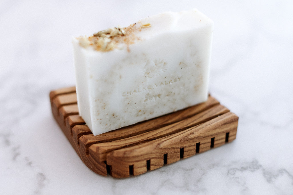 Handmade Wooden Soap Dish - Leaf