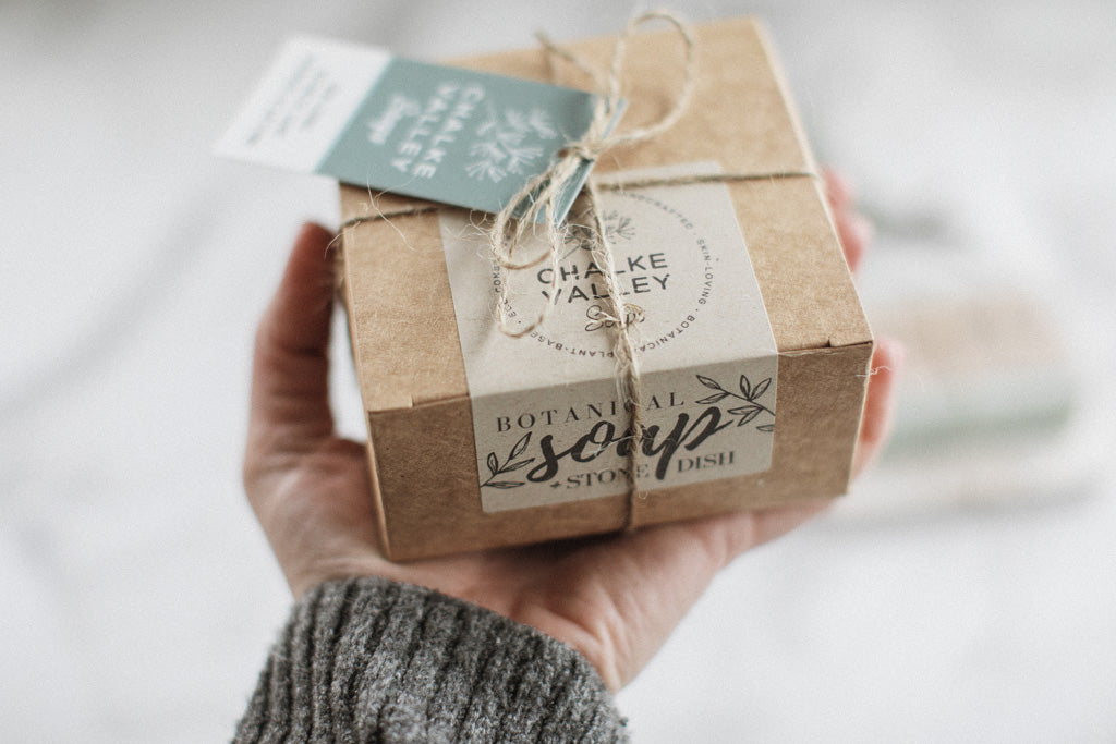 Botanical Soap + Stone Dish