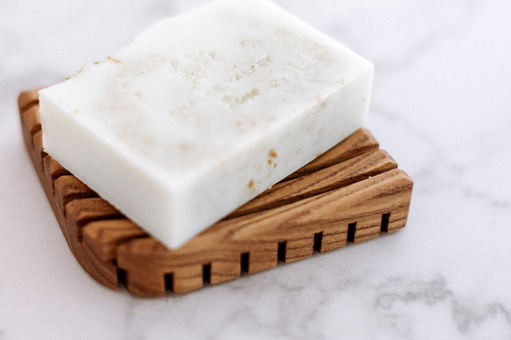 Handmade Wooden Soap Dish - Leaf