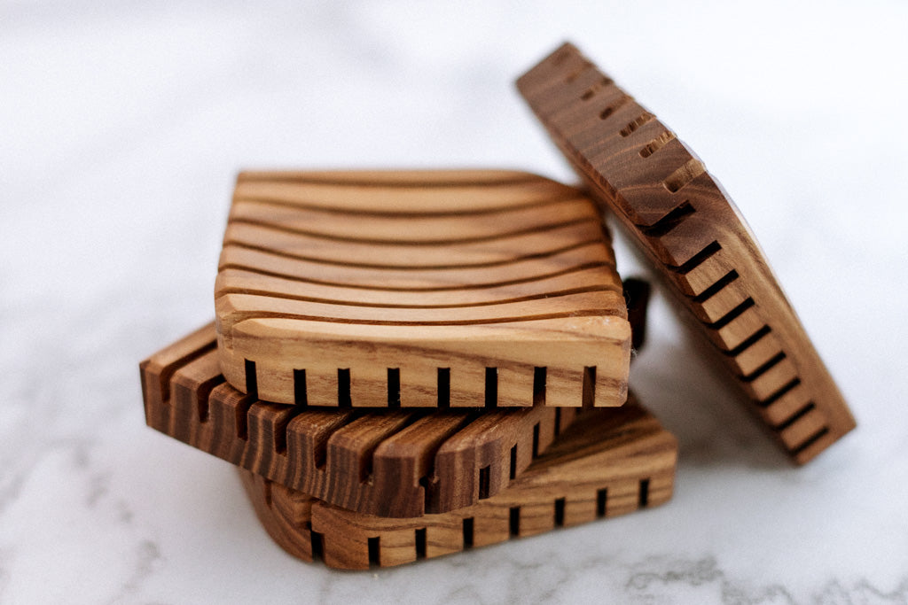 Wooden Soap Dish (Leaf)