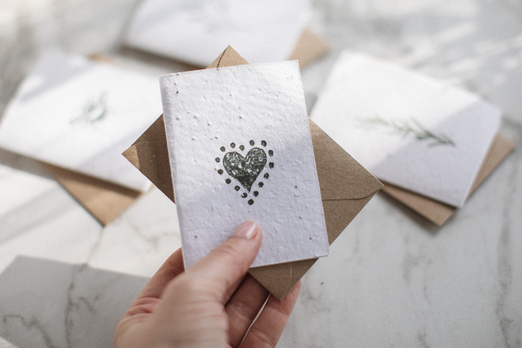 Seed Paper Greeting Cards by Twizzell