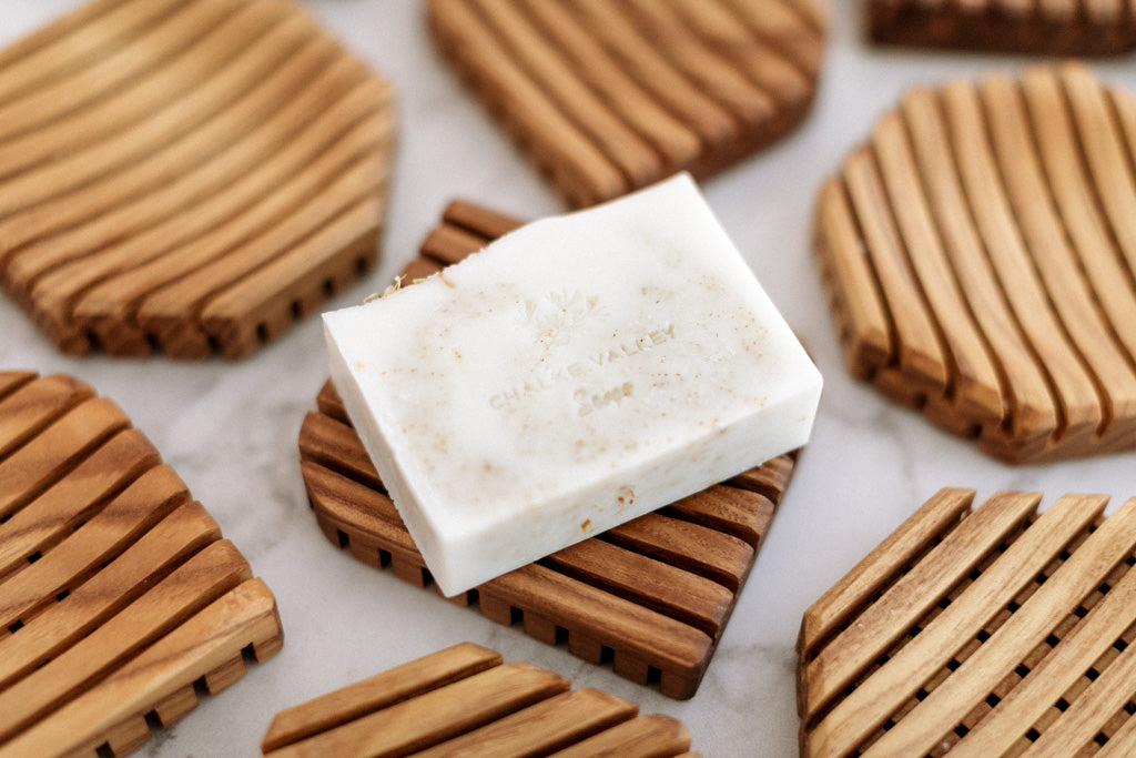 Handmade Wooden Soap Dish - Leaf