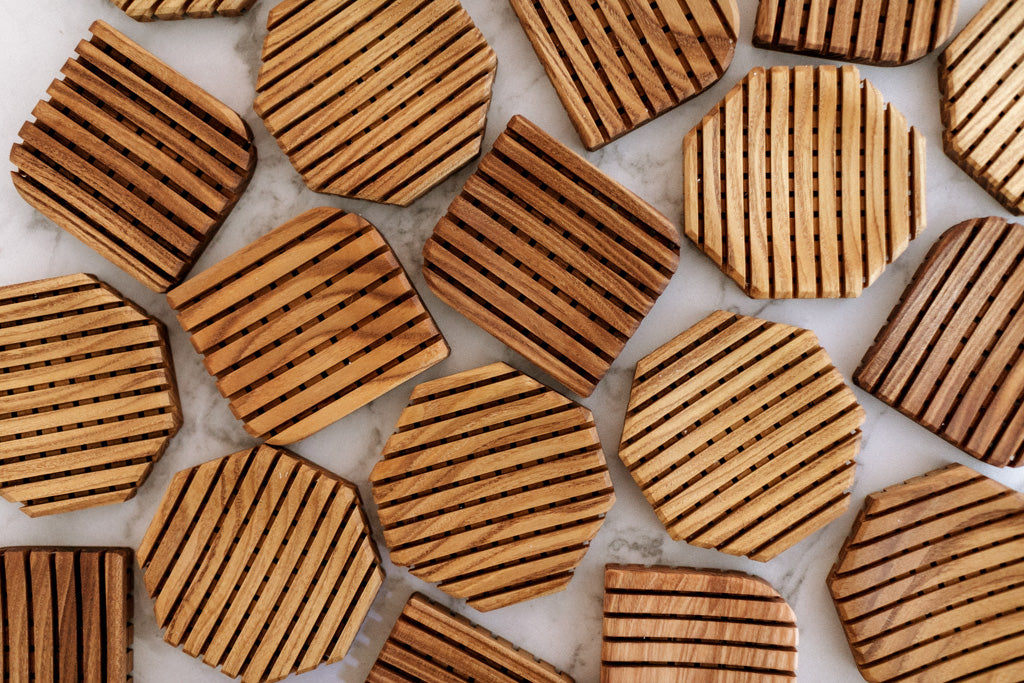Handmade Wooden Soap Dish - Leaf