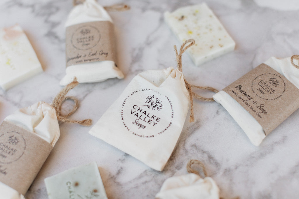 Mini Soap Bar in Cotton Bag