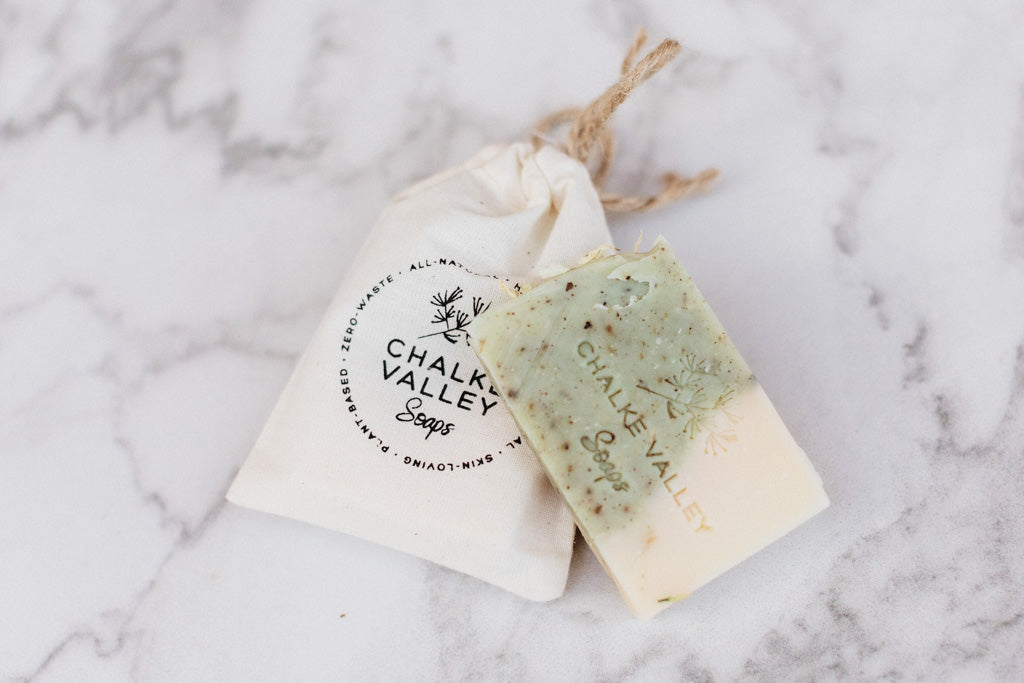 Mini Soap Bar in Cotton Bag