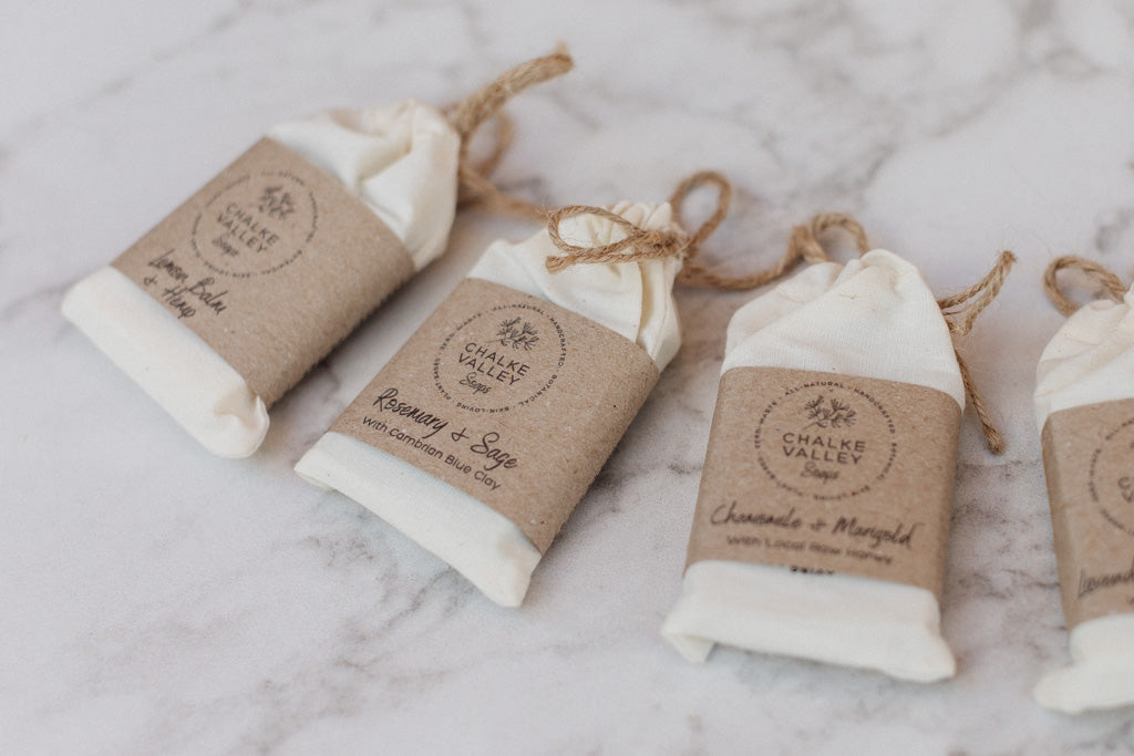 Mini Soap Bar in Cotton Bag